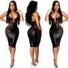 Sequins Lace Sexy Club Nightclub Halter Wedding Dress Bridal Gown X3899