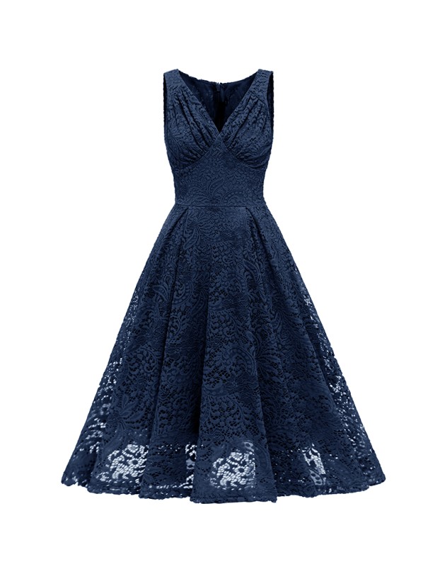 Party Elegant Slim Ladies Dinner Sexy Lace Birthday Dress CD1785