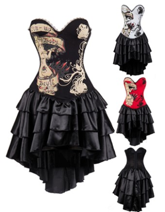 Sexy One Pieces Punk Corset Dress M1365