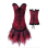 Sexy Red Corset With Skirt M1253