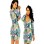 Shine Sexy Long Sleeve Deep V Bodycon Dress M2323