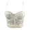 Nailed Beaded Suspenders Sexy Bright Drill Bra Support Body Shaping Top KN8813