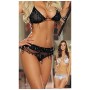 Black Net Sequins Bikini M5146