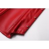 Red leather corset m7081a