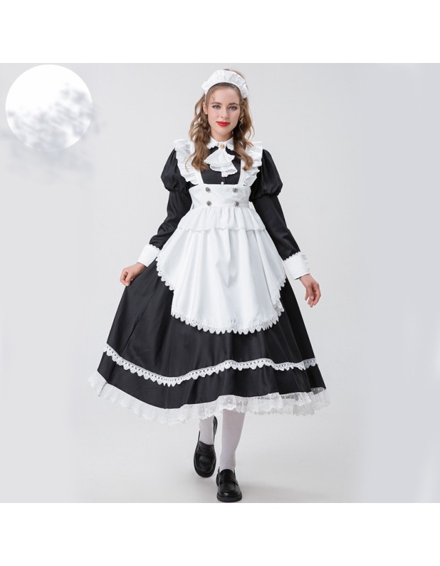 British Aristocrat Maid Cosplay Japanese Uniform Cute Dress Plus Size Maid YM8727