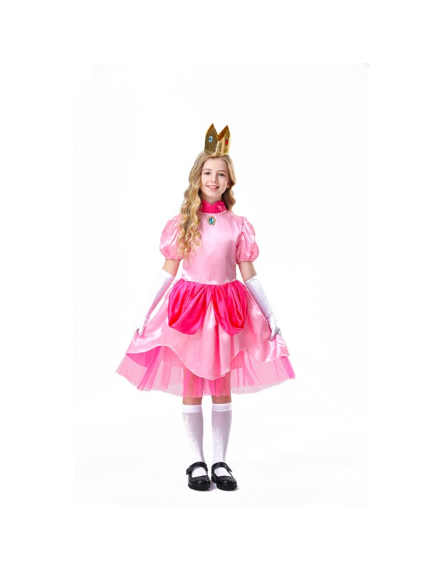 Halloween Children Pink Dress Fairy Tale Party Princess Dress Show Costume YM5823