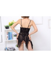 Sexy Black Sleepwear M3866