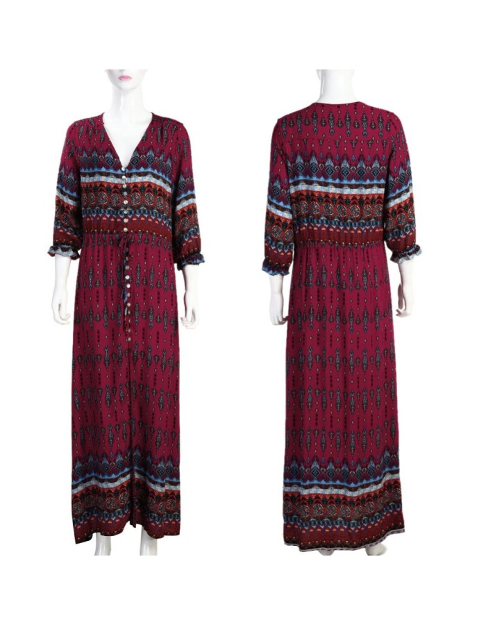 Boho Style Long Beach Summer Dress M30392
