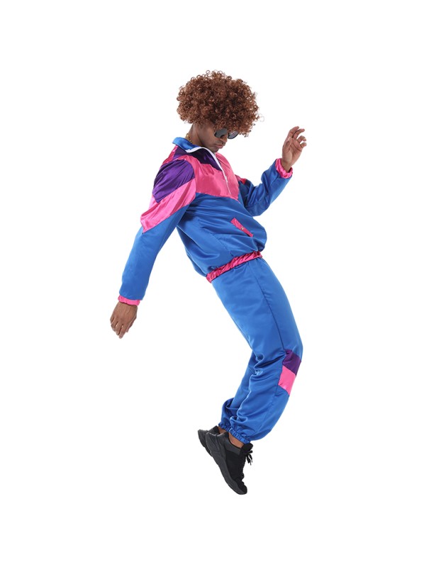 Retro 80's Disco Costumes Hippie Adult Dance Movement Hip Hop Clothes S5573