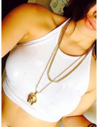 Euramerican White Sexy Small Vest M6107