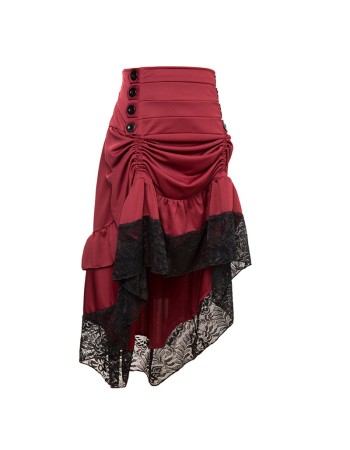 Asymmetric Vintage Victorian Skirts Plus Size M31706