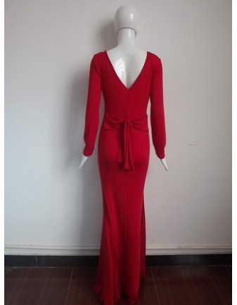 Fashion Top Red Long Evening Dress M2304c