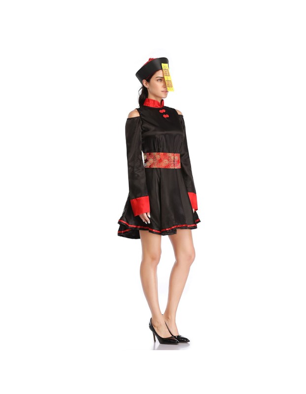 Zombie Qing Dynasty Parent Halloween Cosplay Ghost Adult Children Costume SM3324