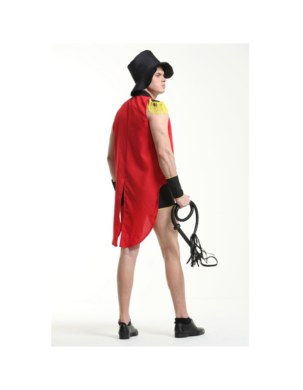 Circus Magic Costume Men Tuxedo Halloween Cosplay Animal Trainer Costume XY82223