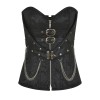 Metal Chain Waist Control Gothic Corsets M1428