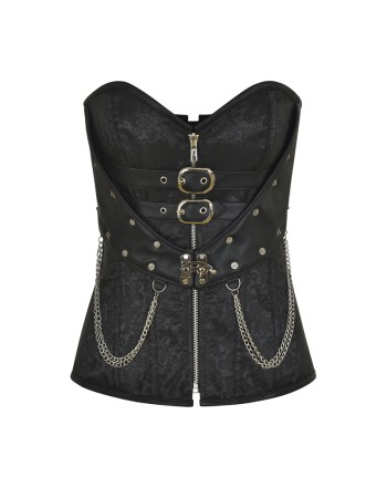 Metal Chain Waist Control Gothic Corsets M1428