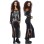 Slip up Skeleton zoobie halloween party costume long dress