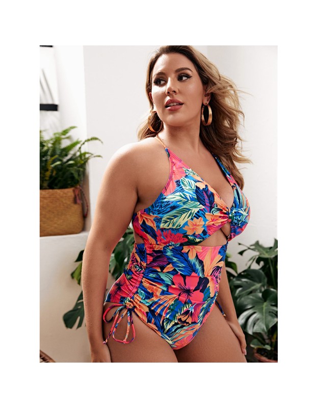 Summer Bikini Plus Size Swimsuit One Piece Sexy Open Lady Bikini 151