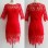 2014 New Arrival Sexy Red Midi Dress M3826c