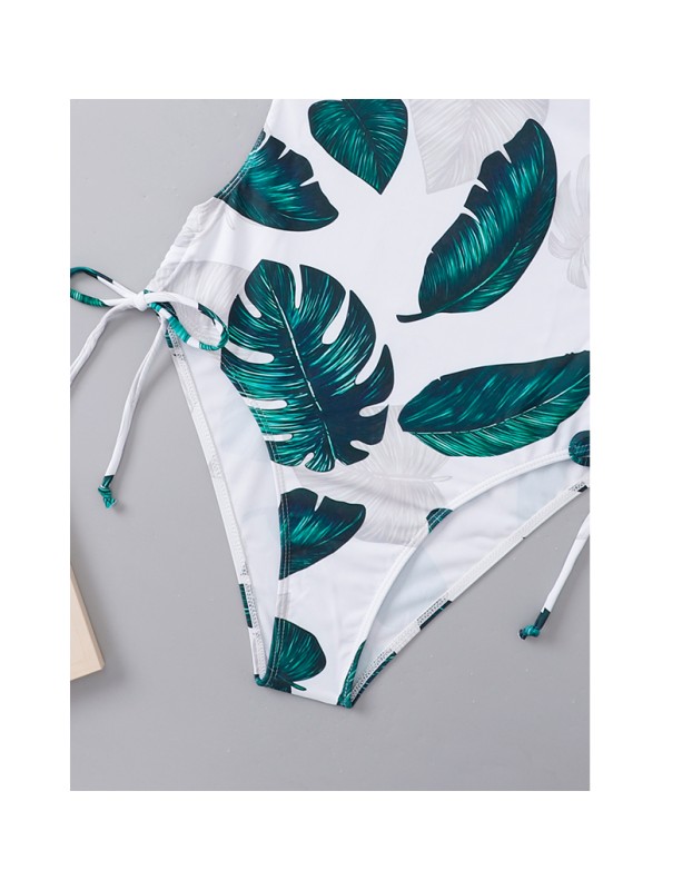 Summer Swimsuits Leaf Print Beach Women Sexy Bikini A2206