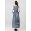 Square Collar Tie Horn Sleeve Swing Skirt Stage Performance Dress YM0916
