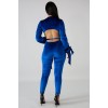 Sexy Jumpsuit Bandage V-neck long-sleeve Velvet sexy backless jumpsuit M8290