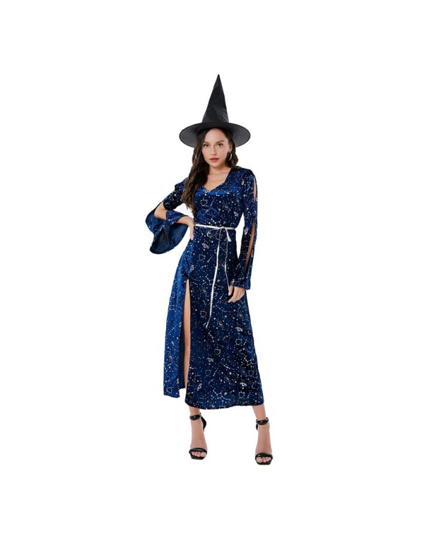 Halloween Maleficent Witch Cosplay Costume Dark Female Devil Costume SL3387