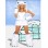 5 piece white panda costume m4582