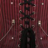 Black and Red Shoulder Straps Corset m1415