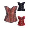 Steampunk Boned Corset with Chain Stud Detail M1241
