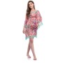 Fancy Woman Tassel Printed Sexy Dress Summer Beach Cover-Ups