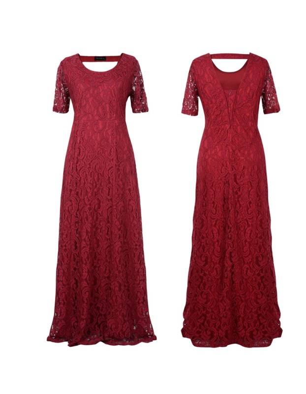 Elegant Women Lace Long Party Dress M30416