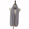 Muslim Style Scarfs Hijabs Monochrome Headscarf Silk Scarf For Women 006