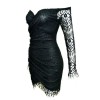 Sexy Black Lace Mini Dress M3897b