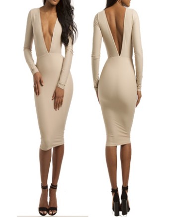 Fashion Design Long Midi Dress M2362
