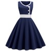 Round Neck Sleeveless Four Colors Elegant Ladies Party Dress JY15121
