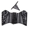 Sexy Black Mesh Overbust Corset M1312