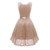 Big Swing Mesh Sexy Women Lace Modest  V-Neck Evening Dresses CD1592