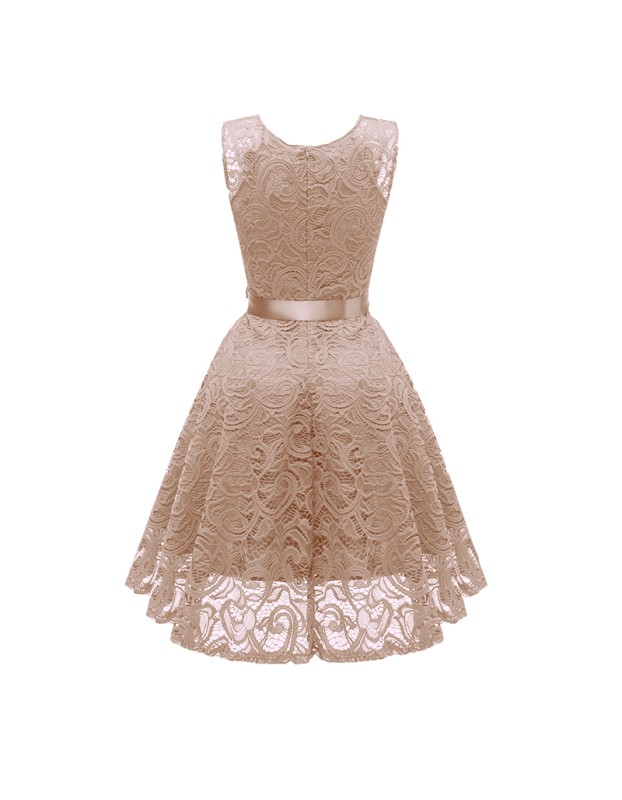 Big Swing Mesh Sexy Women Lace Modest  V-Neck Evening Dresses CD1592