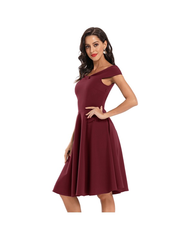 Round Neck Satin Fall Sleeves Spring Dresses Women Sexy CD1768