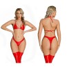 Patent Leather Nightclub Punk Three Point  High Pop Bright PU Underwear 68201