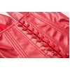 Best selling adult red black leather corset m1982