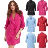 Formal Suits Casual Loose Fashion Womens Mid-Length Arket Blazer LQ162