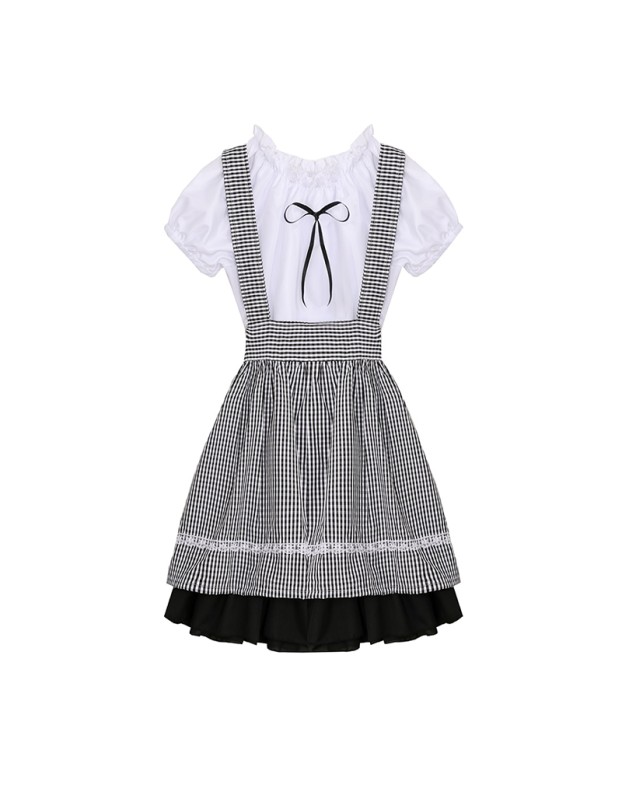 Roupas Lolita Dress Sexy Maid Costume Women XH6236