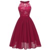 Elegant Wedding Chiffon Halter Women Party Summer Dress Casual CD1645