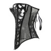Sexy Black Mesh Overbust Corset M1312