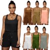 short one piece workout rompers and jumpsuits for women M30140