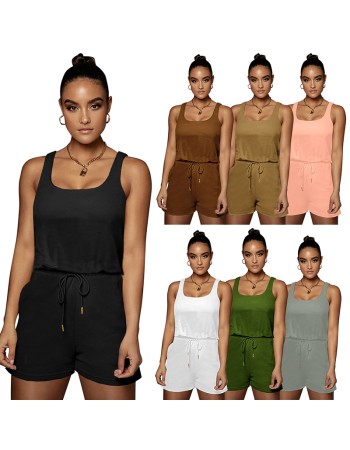 short one piece workout rompers and jumpsuits for women M30140