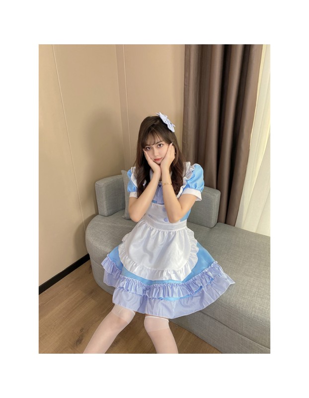 Lolita Dress Costumes Japanese House Maid Dress XH6238