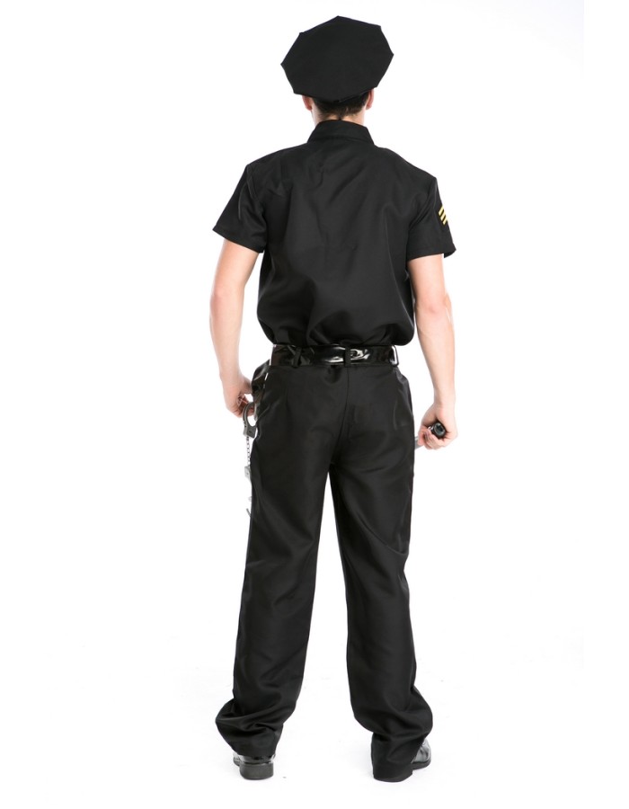 Black policeman costume M4715